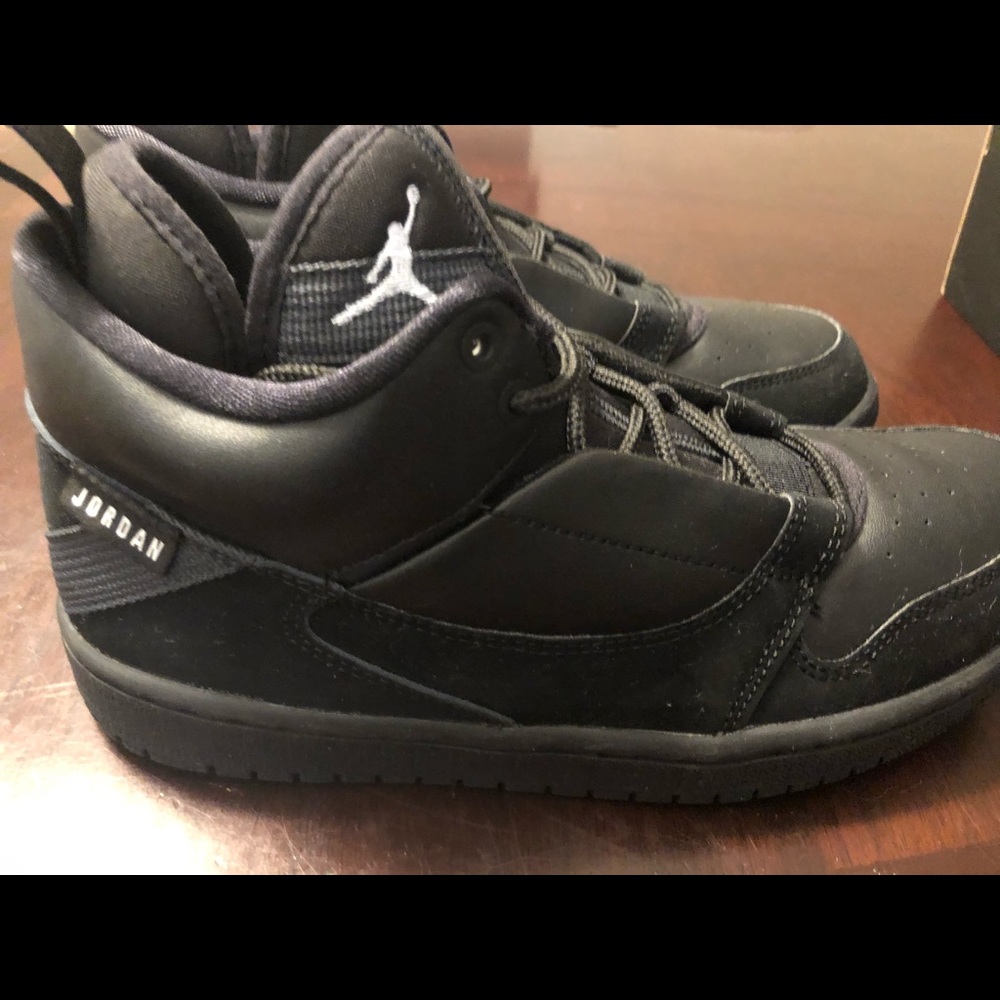 Brand new never worn black Jordans